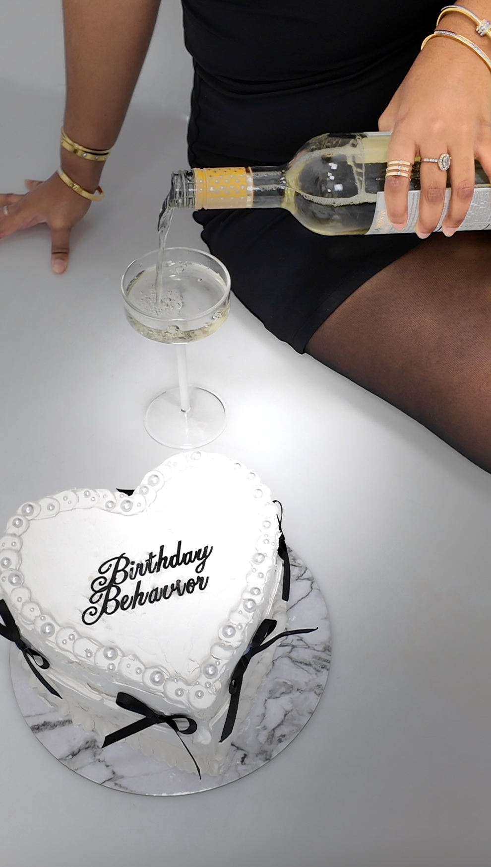 Friends celebrating a milestone birthday on a group trip