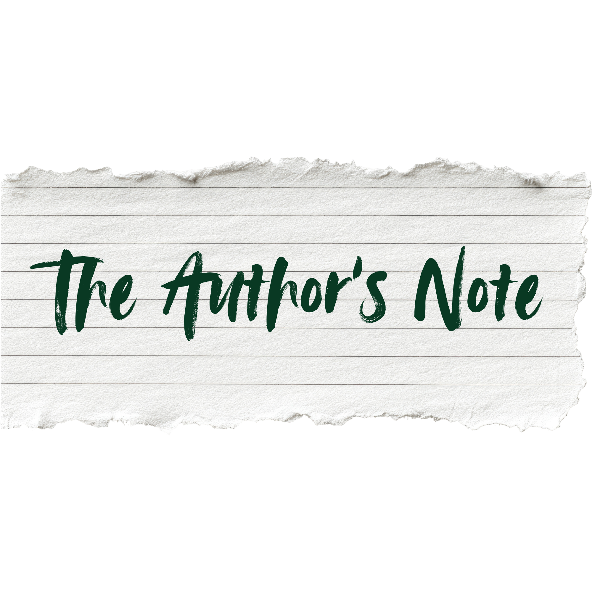 The Author's Note