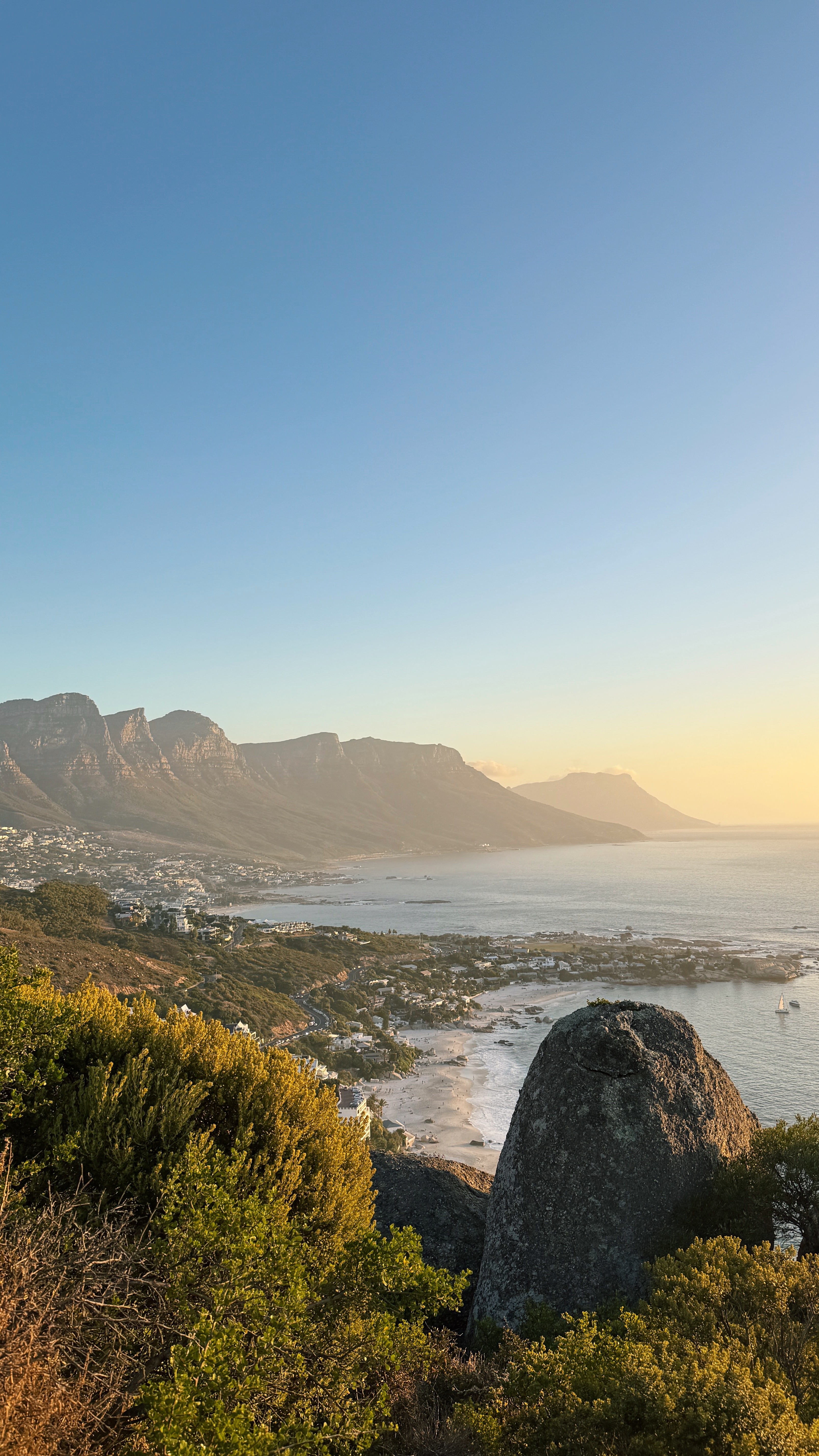 Cape Town coastline with Table Mountain in the background